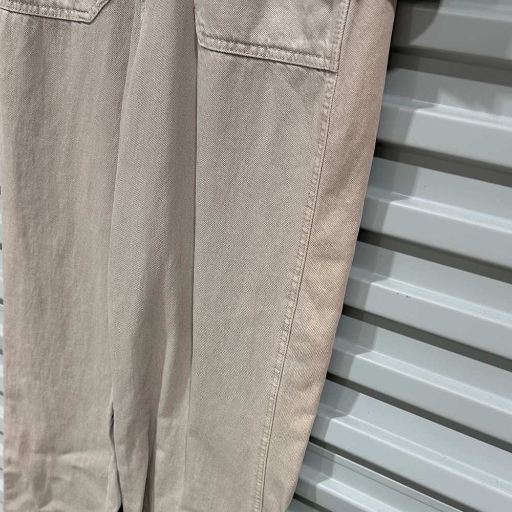 Universal Thread Beige Washed Utility Jumpsuit NWT - image 11